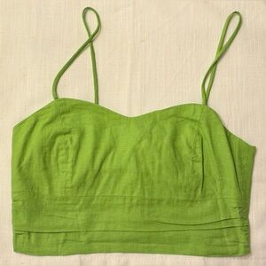 Zara Lime Green Camisole Top / Sz Small